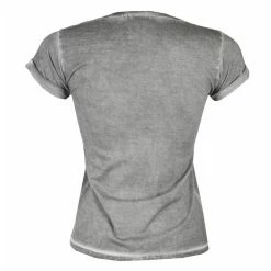 Women's T-shirt KISS - ARMY - Loud & Proud Distressed Logo Urban - Grey - HYBRIS -Cheap Gothic & Punk Shop 130513 as017
