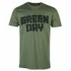 Men's T-shirt GREEN DAY - LOGO - 21ST CENTURY BREAKDOWN - GREEN - PLASTIC HEAD -Cheap Gothic & Punk Shop 130693 002