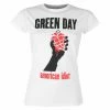 Women's T-shirt GREEN DAY - AMERICAN IDIOT HEART - WHITE - PLASTIC HEAD 1 Women's T-shirt GREEN DAY - AMERICAN IDIOT HEART - WHITE - PLASTIC HEAD -Cheap Gothic & Punk Shop 130694 as013