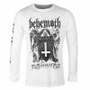 Men's Long-sleeved T-shirt BEHEMOTH - THE SATANIST - WHITE - PLASTIC HEAD -Cheap Gothic & Punk Shop 130700 sa012