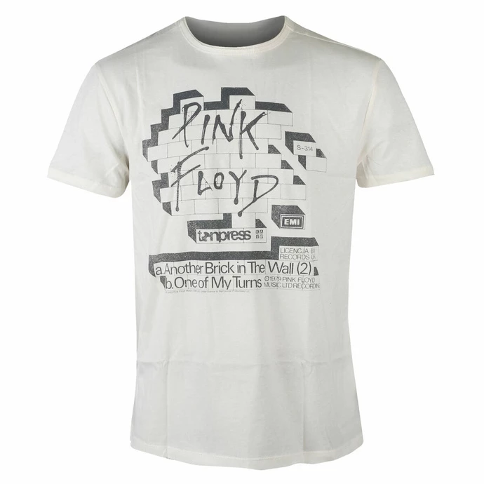 Men's T-shirt PINK FLOYD - POSTER - VINTAGE WHITE - AMPLIFIED 3 Men's T-shirt PINK FLOYD - POSTER - VINTAGE WHITE - AMPLIFIED