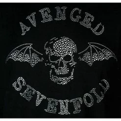 Men's T-shirt Avenged Sevenfold - Deathbat Diamante - BLACK - ROCK OFF -Cheap Gothic & Punk Shop 130747 saw063