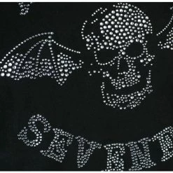 Men's T-shirt Avenged Sevenfold - Deathbat Diamante - BLACK - ROCK OFF -Cheap Gothic & Punk Shop 130747 saw064