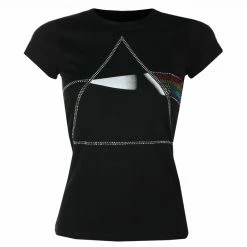 Women's T-shirt Pink Floyd - DSOTM Diamante - BLACK - ROCK OFF