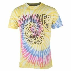 Men's T-shirt Ramones - Crest Psych - YELLOW - BLACK - ROCK OFF