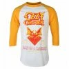 Men's T-shirt With 3/4 Sleeves DIAMOND X OZZY OSBOURNE - Diary Of A Madman Raglan - White Mon -Cheap Gothic & Punk Shop 130781 sa 005