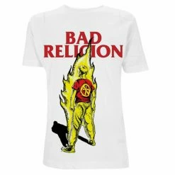 Men's T-shirt Bad Religion - Boy He Fire - White