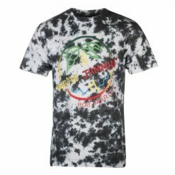 Men's T-shirt Bob Marley - Neon Sign - WHITE Dip-Dye - ROCK OFF