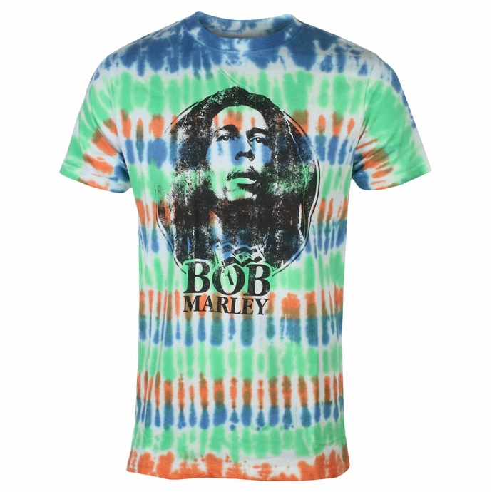 Men's T-shirt Bob Marley - B&W Logo - WHITE Dip-Dye - ROCK OFF 3 Men's T-shirt Bob Marley - B&W Logo - WHITE Dip-Dye - ROCK OFF