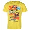Men's T-shirt Clash - Singles Collage - YELLOW - ROCK OFF 1 Men's T-shirt Clash - Singles Collage - YELLOW - ROCK OFF -Cheap Gothic & Punk Shop 666 035