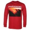 Men's Long-sleeved T-shirt Bring Me The Horizon - Paranoid - RED - ROCK OFF