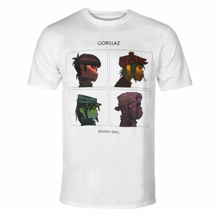 Men's T-shirt Gorillaz - Demon Days - WHITE - ROCK OFF 3 Men's T-shirt Gorillaz - Demon Days - WHITE - ROCK OFF