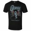 Men's T-shirt David Bowie - Vtge Ziggy BLACK - ROCK OFF