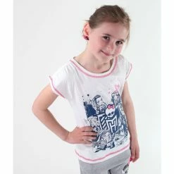 T-shirt For Girls TV MANIA - Monster High - White -Cheap Gothic & Punk Shop 76527 3