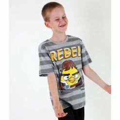Boys' T-shirt TV MANIA - Angry Birds / Star Wars - Grey -Cheap Gothic & Punk Shop 76544 4