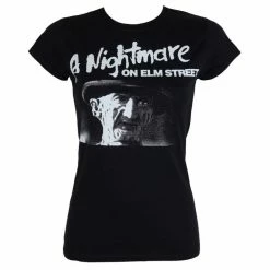 Film T-shirt Women's A Nightmare On Elm Street - Black - HYBRIS