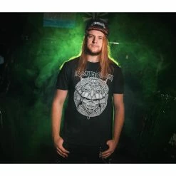 Men's T-shirt Iron Maiden - Samurai Graphic - White BL - ROCK OFF -Cheap Gothic & Punk Shop BI8A5681 Edit