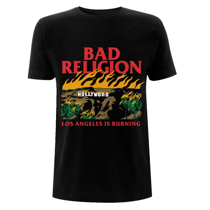 Men's T-shirt Bad Religion - Burning Black 3 Men's T-shirt Bad Religion - Burning Black
