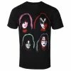 T-shirt Metal Men's Kiss - Faces - ROCK OFF