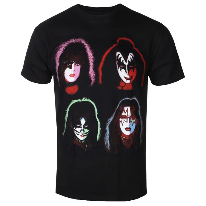 T-shirt Metal Men's Kiss - Faces - ROCK OFF 3 T-shirt Metal Men's Kiss - Faces - ROCK OFF