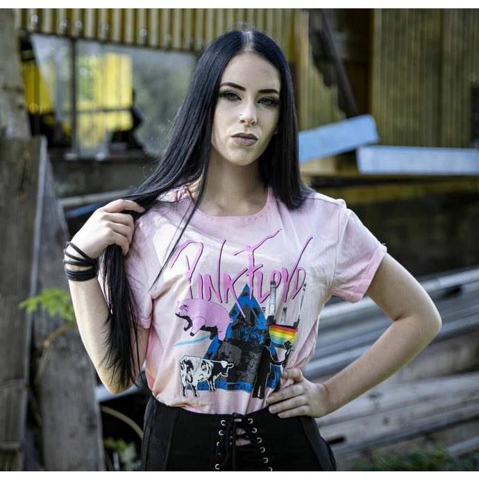 Women's T-shirt (top) PINK FLOYD - THE GREATS - PINK KASHMIR - AMPLIFIED 4 Women's T-shirt (top) PINK FLOYD - THE GREATS - PINK KASHMIR - AMPLIFIED - Image 2