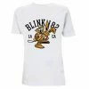 Men's T-shirt Blink 182 - College Mascot - White -Cheap Gothic & Punk Shop Kopirovat z Bad Religion American Jesus White Tee Visual RTBADTSWAME