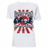 Men's T-shirt Led Zeppelin - Japanese Burst - White -Cheap Gothic & Punk Shop Led Zeppelin Japanese Burst White T RTLZETSWJAP 1
