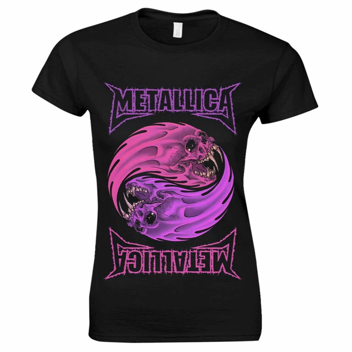Women's T-shirt Metallica - Yin Yang Purple - Black 3 Women's T-shirt Metallica - Yin Yang Purple - Black