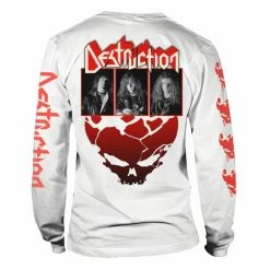 Men's T-shirt With Long Sleeves DESTRUCTION - ETERNAL DEVASTATION - BLACK & WHITE - PLASTIC HEAD -Cheap Gothic & Punk Shop PH11872LSt