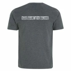 Men's T-shirt Rage Against The Machine -Cheap Gothic & Punk Shop RATM darkheather b Who LAughs Last NEW VISUAL