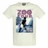 Men's T-shirt U2 - ZOO TV TOUR - VINTAGE WHITE - AMPLIFIED -Cheap Gothic & Punk Shop a210g29
