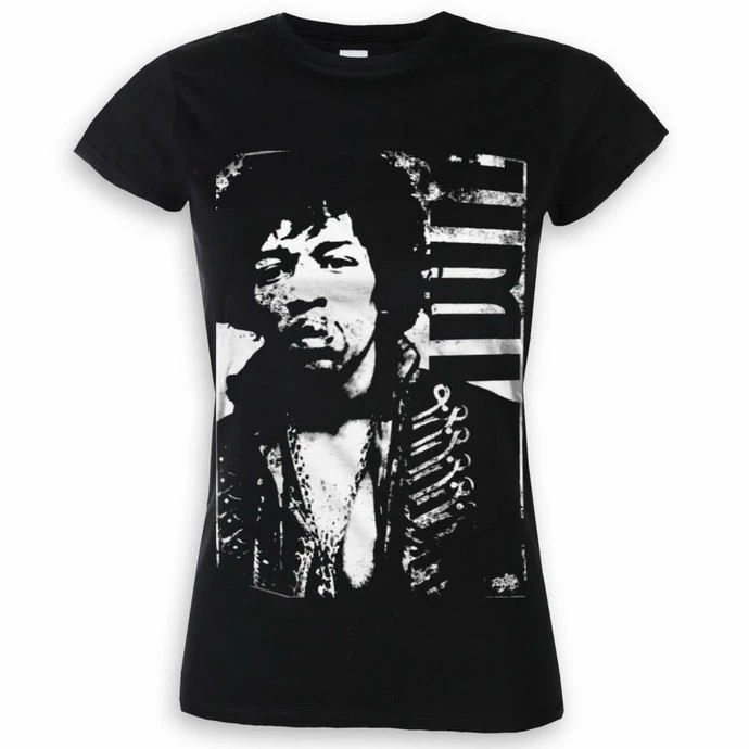 T-shirt Metal Women's Jimi Hendrix - Distressed - HYBRIS 3 T-shirt Metal Women's Jimi Hendrix - Distressed - HYBRIS