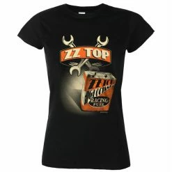 Women's T-shirt ZZ-Top - High Octane Racing Fuel - Black - HYBRIS