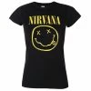 Women's T-shirt Nirvana - Yellow Smiley -Cheap Gothic & Punk Shop aas008