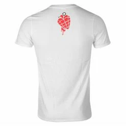 Men's T-shirt GREEN DAY - AMERICAN IDIOT HEART - WHITE - PLASTIC HEAD -Cheap Gothic & Punk Shop adx010