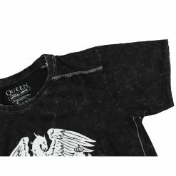 Men's T-shirt Queen - Classic Crest Snow Wash - ROCK OFF -Cheap Gothic & Punk Shop aock off seda batika p006