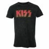 Men's T-shirt KISS - Classic Logo - Snow Wash - ROCK OFF