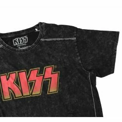 Men's T-shirt KISS - Classic Logo - Snow Wash - ROCK OFF -Cheap Gothic & Punk Shop aock off seda batika p010