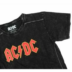 Men's T-shirt AC/DC - Logo - Snow Wash - ROCK OFF -Cheap Gothic & Punk Shop aock off seda batika p014