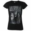 Women's T-shirt Nirvana - Faded Faces - ROCK OFF -Cheap Gothic & Punk Shop aqw014