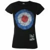 Women's T-shirt The Who - Target Distress - ROCK OFF -Cheap Gothic & Punk Shop aqw018