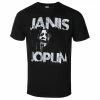 Men's T-shirt Janis Joplin - Shea '70 - BL ECO - ROCK OFF -Cheap Gothic & Punk Shop asaw066