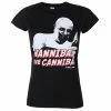 Women's T-shirt The Silence Of The Lambs - Hannibal - The Cannibal - Black - HYBRIS -Cheap Gothic & Punk Shop asdd020