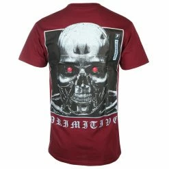 Men's T-shirt DIAMOND X Terminator - Primitive Machine - Burgundy