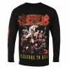 Men's Long-sleeved T-shirt KREATOR - PLEASURE TO KILL - PLATIC HEAD