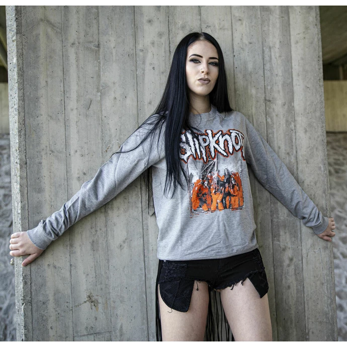 Unisex T-shirt With Long Sleeves Slipknot - Self-Titled - GREY - ROCK OFF 4 Unisex T-shirt With Long Sleeves Slipknot - Self-Titled - GREY - ROCK OFF - Image 2