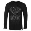 Men's T-shirt Long Sleeve DIAMOND X AC/DC - Back In Black -Cheap Gothic & Punk Shop awq026