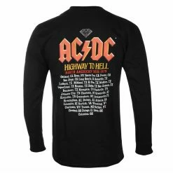 Men's T-shirt Long Sleeve DIAMOND X AC/DC - Highway To Hell - Black -Cheap Gothic & Punk Shop awq047