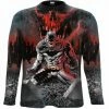 Men's Long Sleeve T-shirt SPIRAL - Batman - ASYLUM WRAP - Black