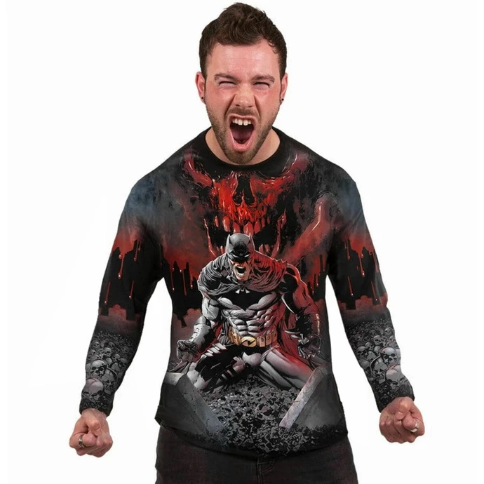 Men's Long Sleeve T-shirt SPIRAL - Batman - ASYLUM WRAP - Black 5 Men's Long Sleeve T-shirt SPIRAL - Batman - ASYLUM WRAP - Black - Image 3